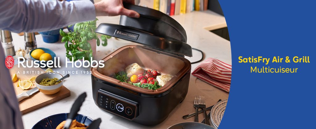 Présentation du design distinctif du Russell Hobbs Satisfry Air & Grill