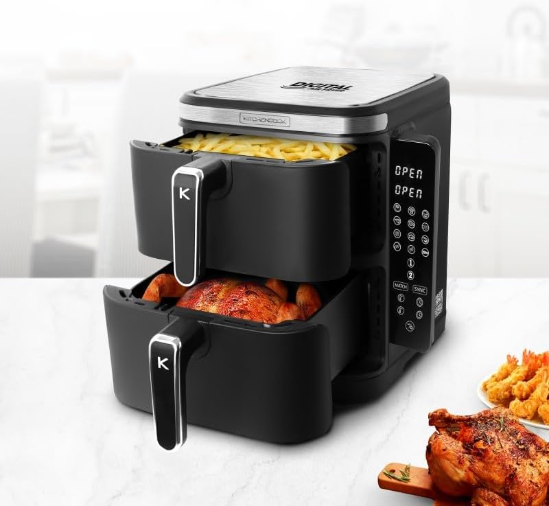 Performance et polyvalence de la friteuse à air KitchenCook Airflow 12
