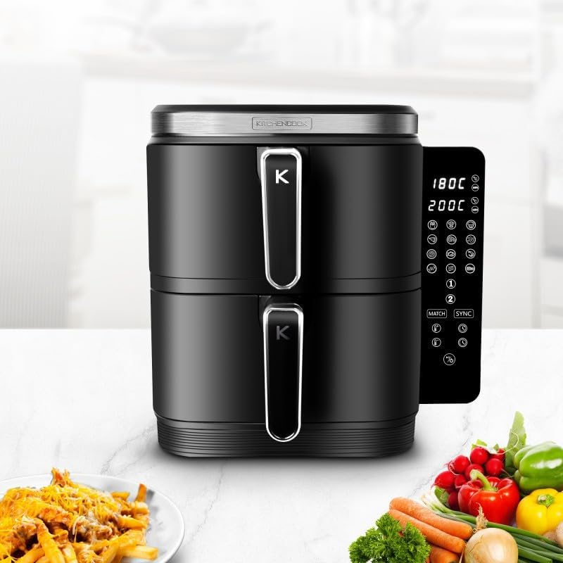 Qu'est-ce que la Double Friteuse à Air Paniers Superposés 12L KitchenCook ? Airfryer KitchenCook Airflow 12