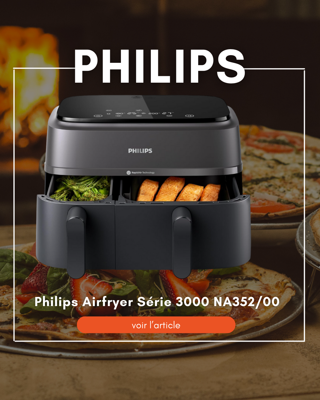 Lire la suite à propos de l’article Philips Airfryer Série 3000 NA352/00